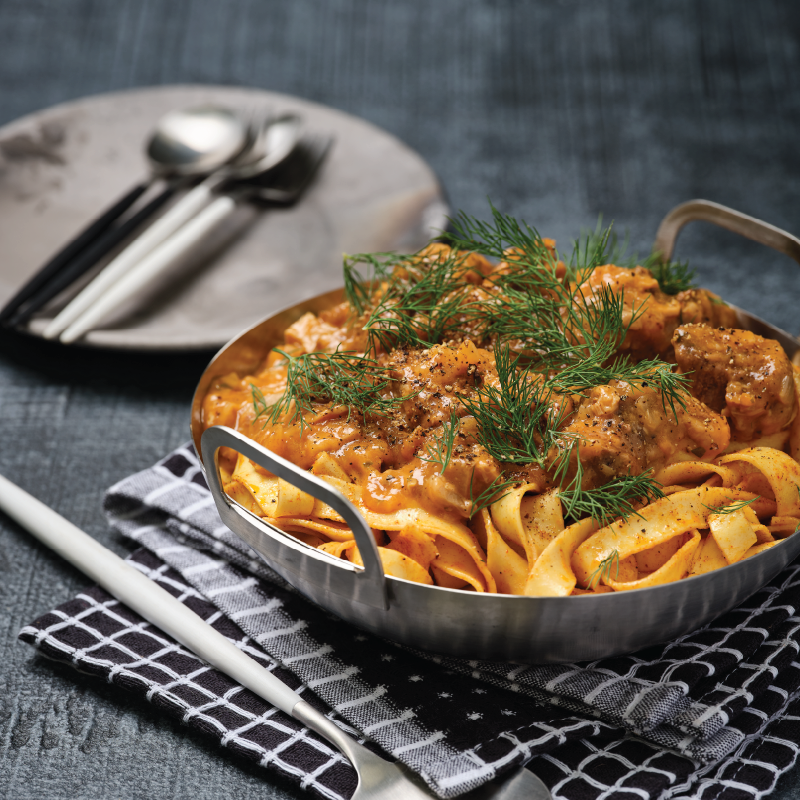 7 Star Beef Stroganoff with Hot PaprikaButtered Pasta Foodservice Patties Food Group