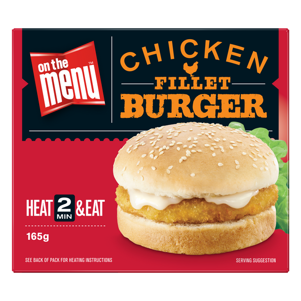 On The Menu Chicken Fillet Burger Foodservice Patties Food Group
