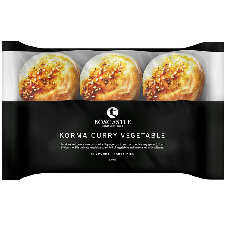 Boscastle Korma Veg Curry Party Pies