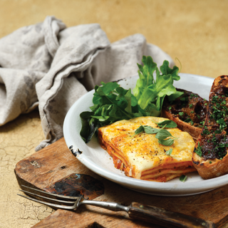 7 Star Beef Lasagne with Black Garlic Bread