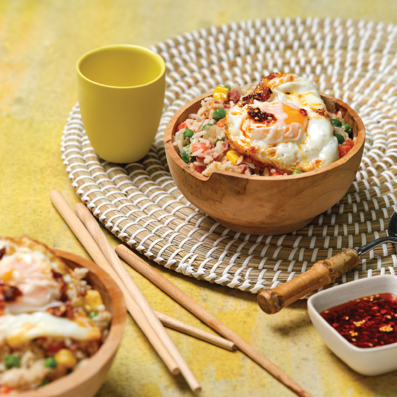 7 Star Fried Rice with Crispy Chilli Fried Egg – Patties Foods
