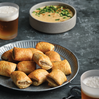 Boscastle Gourmet Beef Rolls with Creamy Beer Manchego Dip