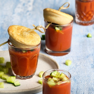 Patties Party Pie Gazpacho Shots