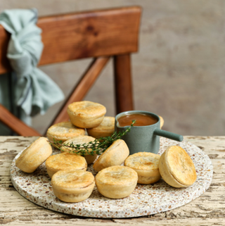 Boscastle Aussie Beef Party Pies with Mushroom Gravy