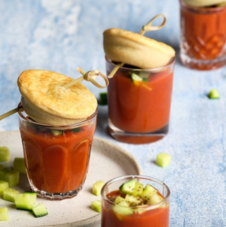 Patties Party Pie Gazpacho Shots