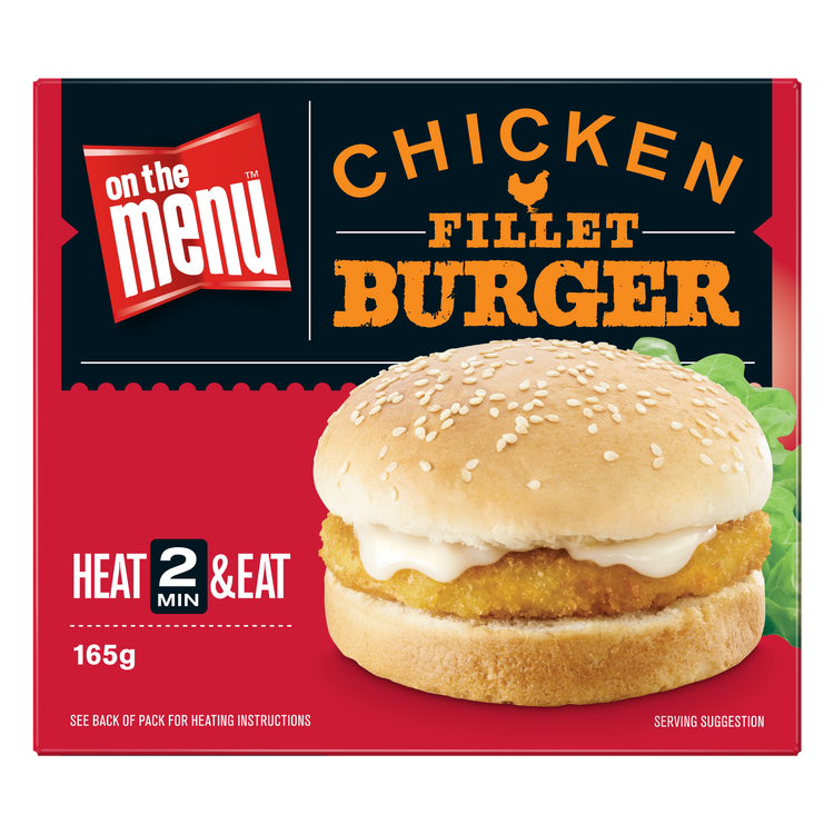 On The Menu Chicken Fillet Burger Foodservice Patties Food Group
