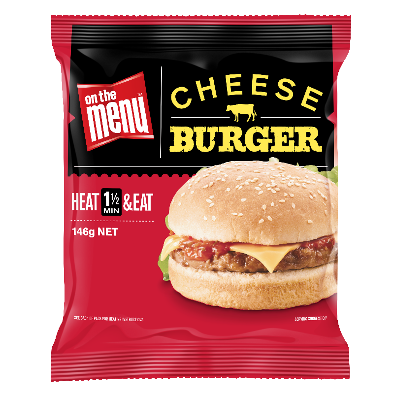 On The Menu Cheese Burger – Foodservice | Patties Food Group