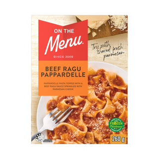 On The Menu Beef Ragu Pappardelle 260g