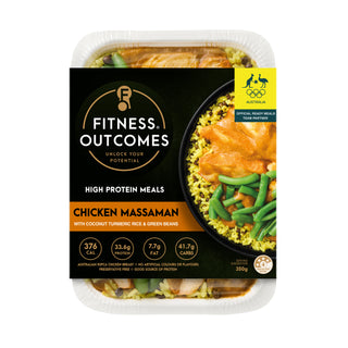 Fitness Outcomes Chicken Massaman, Coconut & Turmeric Rice, Green Beans