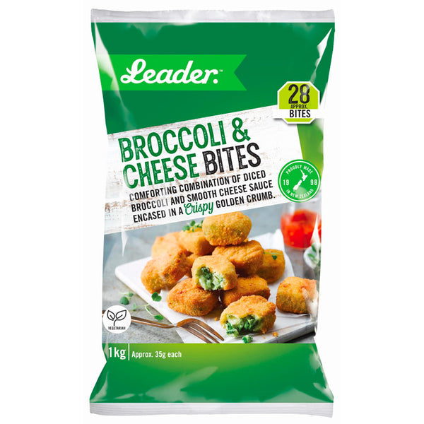 Leader Broccoli and Cheese Bites – Patties Foods
