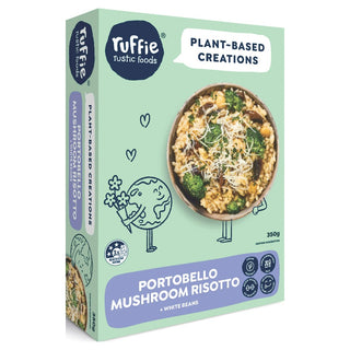 Ruffie Portobello Mushroom Risotto with White Beans