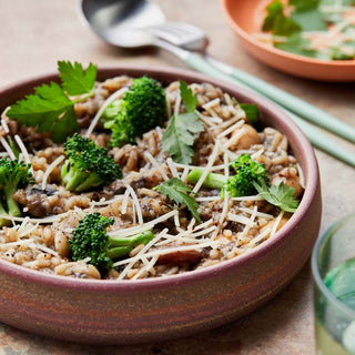 Ruffie Portobello Mushroom Risotto with White Beans